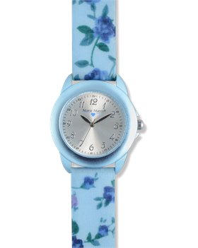 Blue Floral Nurse Mates Blue Floral Watch